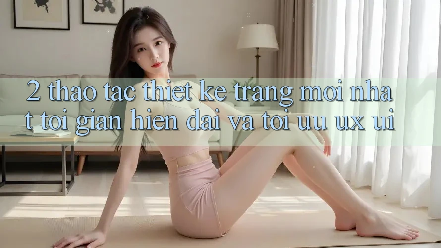 2. Thao tác Thiết kế Trang Mới nhất: Tối Giản, Hiện Đại Và Tối Ưu UX/UI