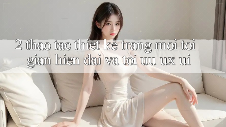 2. Thao tác Thiết kế Trang Mới: Tối Giản, Hiện Đại Và Tối Ưu UX/UI