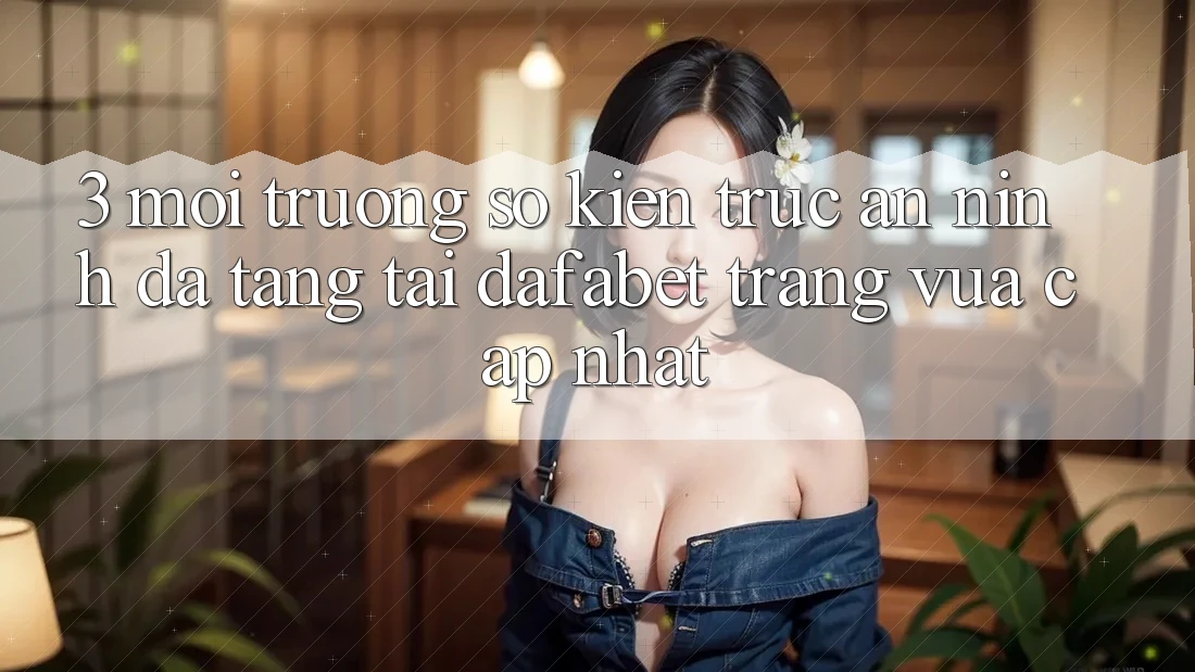 3. Môi trường số Kiến Trúc An ninh Đa Tầng Tại Dafabet Trang Vừa cập nhật