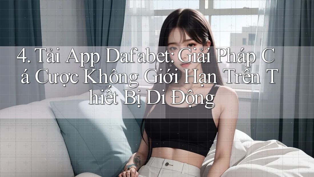 4. Tải App Dafabet: Giải Pháp Cá Cược Không Giới Hạn Trên Thiết Bị Di Động