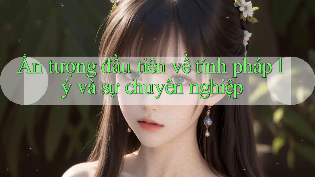 Ấn tượng đầu tiên về tính pháp lý và sự chuyên nghiệp