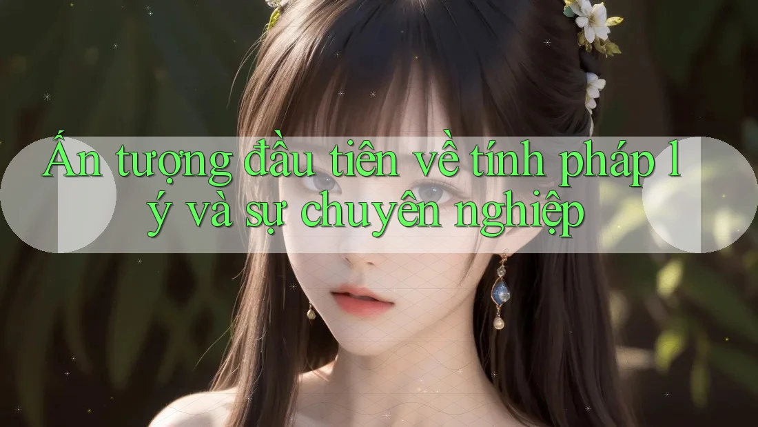 Ấn tượng đầu tiên về tính pháp lý và sự chuyên nghiệp