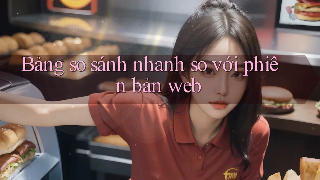 Bảng so sánh nhanh so với phiên bản web