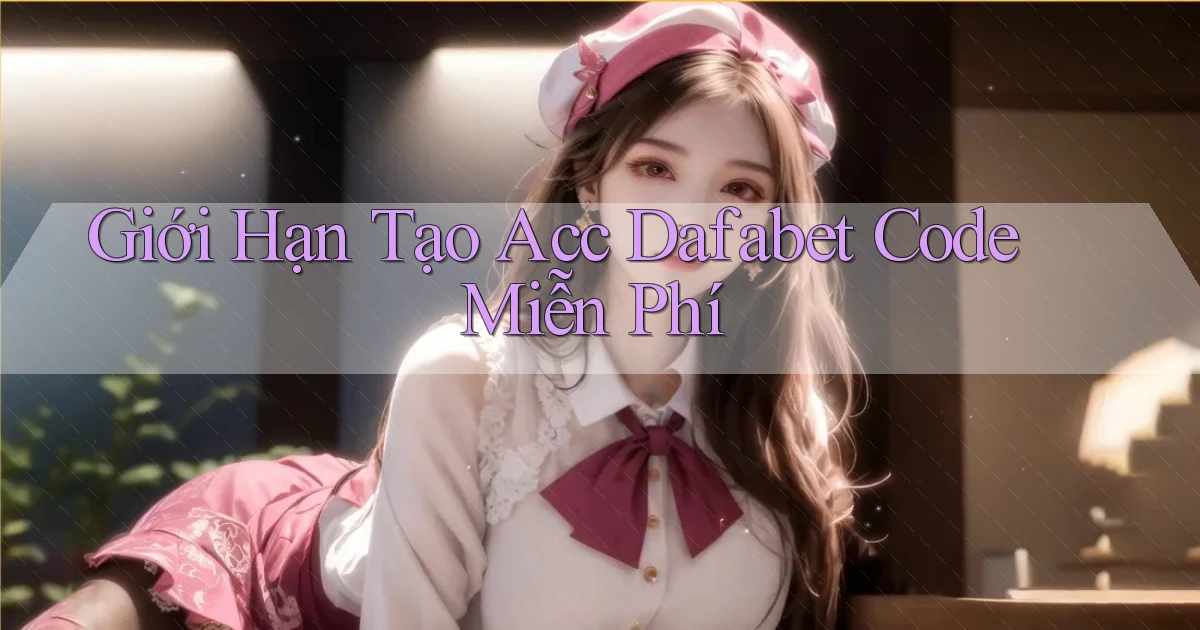 giới hạn tạo acc dafabet code miễn phí
