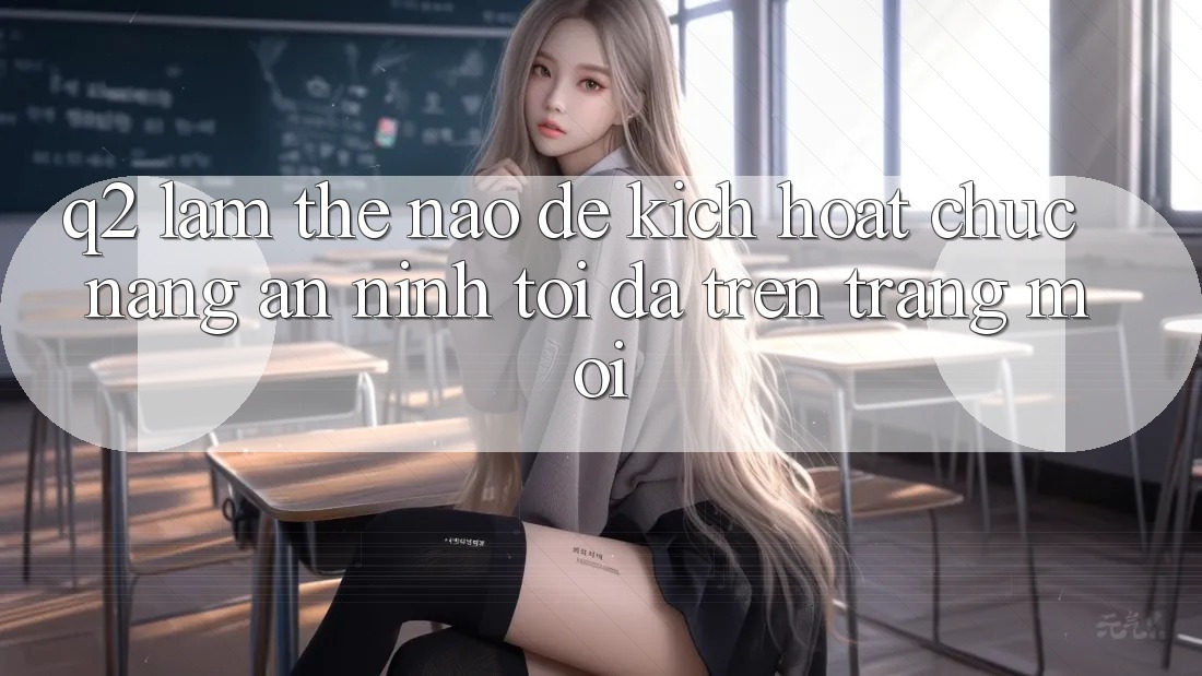Q2: Làm thế nào để kích hoạt chức năng an ninh tối đa trên trang mới?