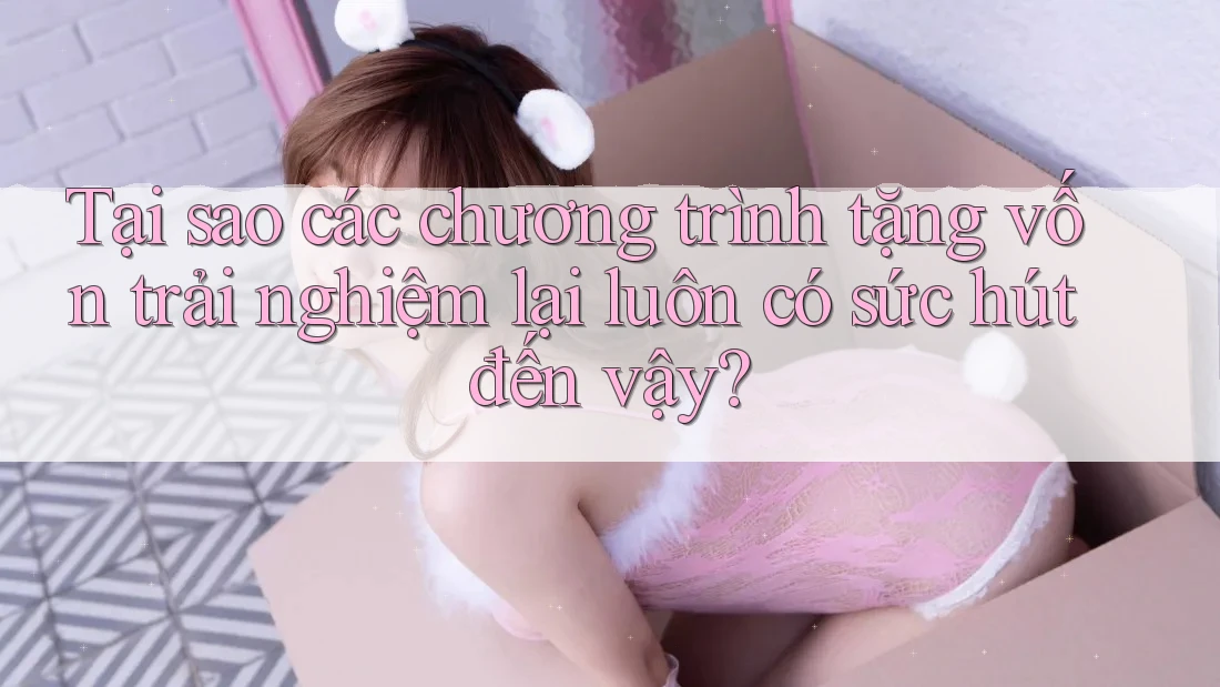 Tại sao các chương trình tặng vốn trải nghiệm lại luôn có sức hút đến vậy?